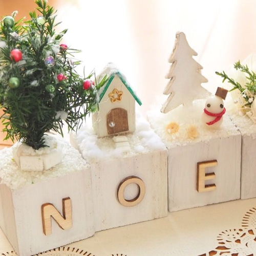 クリスマス＊サイコロ オブジェ＜NOEL＞】291…雪だるま クリスマス