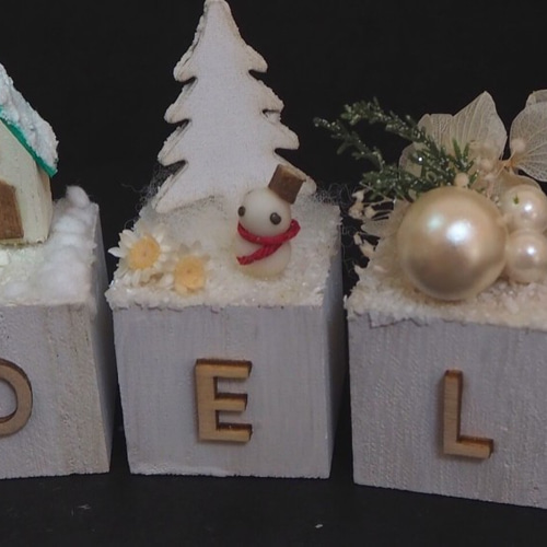 クリスマス＊サイコロ オブジェ＜NOEL＞】291…雪だるま クリスマス