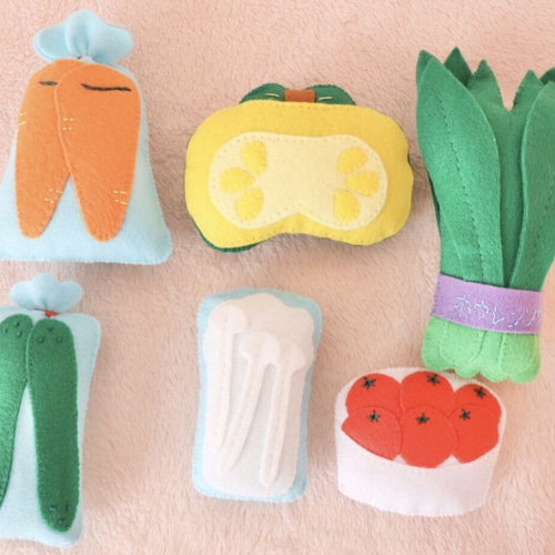 フェルトおままごと＊スーパーマーケットセット】知育おままごと お