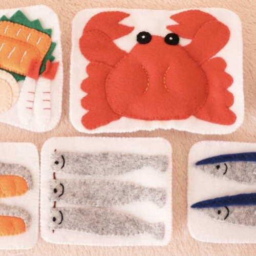 フェルトおままごと＊スーパーマーケットセット】知育おままごと お