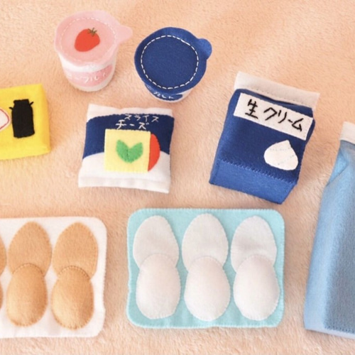 フェルトおままごと＊スーパーマーケットセット】知育おままごと