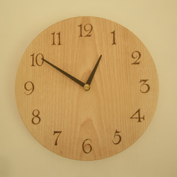 栗の木の時計L 掛け時計・置き時計 木の家具MINKA 通販 4991876