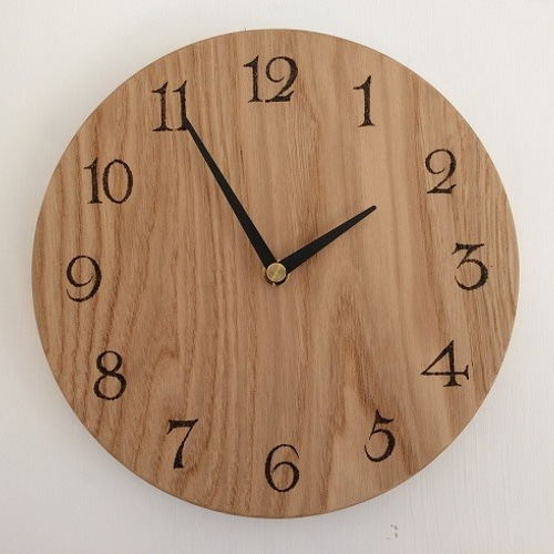 木の時計　掛時計　栗 栗の木の時計L 掛け時計・置き時計 木の家具MINKA 通販 4991876