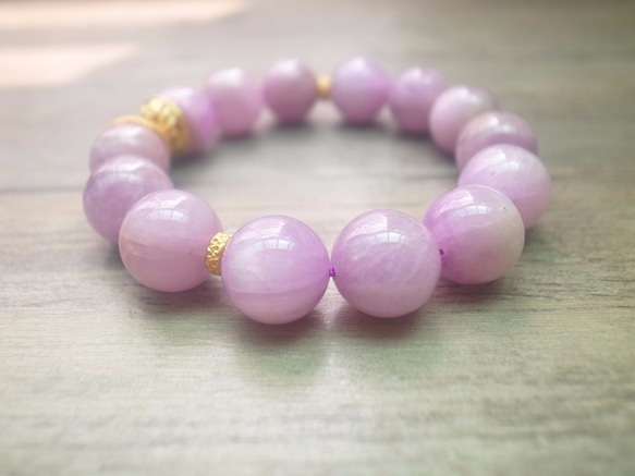 ORLI Jewelry♡♡日本貴和製作X天然紫鋰輝手鍊♡♡天然石♡天然水晶♡♡Kunzite 第2張的照片