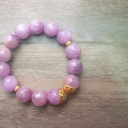 ORLI Jewelry♡♡日本貴和製作X天然紫鋰輝手鍊♡♡天然石♡天然水晶♡♡Kunzite 第4張的照片