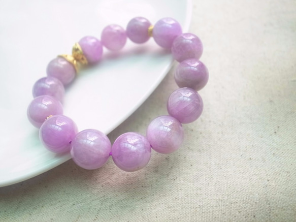 ORLI Jewelry♡♡日本貴和製作X天然紫鋰輝手鍊♡♡天然石♡天然水晶♡♡Kunzite 第5張的照片