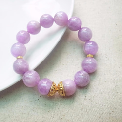 ORLI Jewelry♡♡日本貴和製作X天然紫鋰輝手鍊♡♡天然石♡天然水晶♡♡Kunzite 第6張的照片