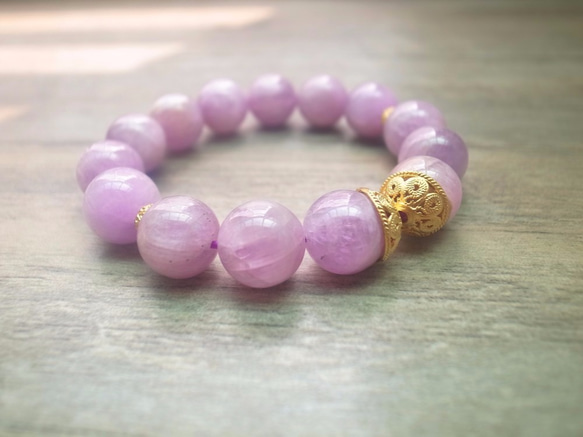 ORLI Jewelry♡♡日本貴和製作X天然紫鋰輝手鍊♡♡天然石♡天然水晶♡♡Kunzite 第7張的照片