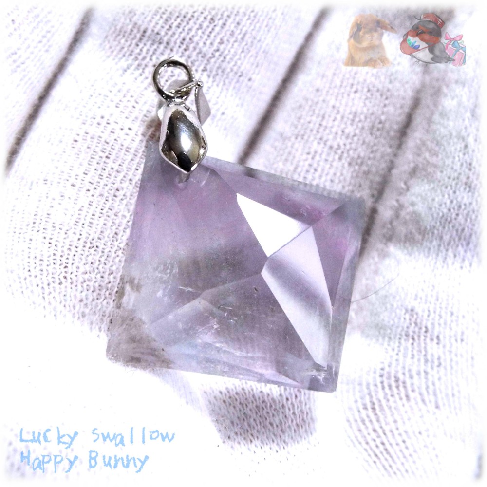 世界樹の宝石♪ フローライト ペンダント ネックレス  ♪No.4548