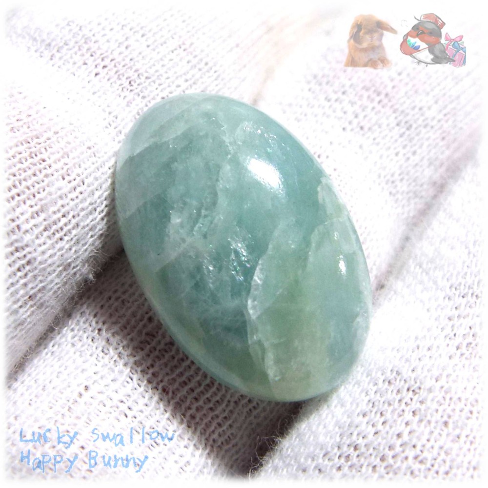 ブラジル産 天然アクアマリン  非加熱 非染色 非トリートメント カボションルース てんてんの贈り物 ♪4612