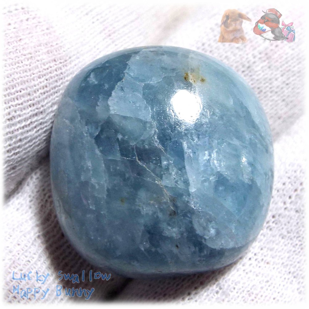 ブラジル産 天然アクアマリン  非加熱 非染色 非トリートメント カボションルース てんてんの贈り物 ♪4616