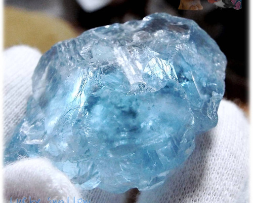 大きめ♡ アクアマリン 原石 スライス 天然石 ブルー 一点物】アクア