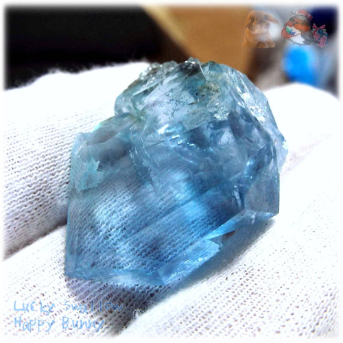 大きな青い宝石♪ 秘蔵品 宝石質 特殊希少カラー ブルーフローライト