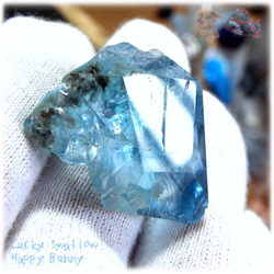 大きな青い宝石♪ 秘蔵品 宝石質 特殊希少カラー ブルーフローライト 欠片 結晶 蛍石 原石 No.4822 4枚目の画像