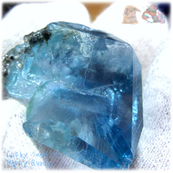 大きな青い宝石♪ 秘蔵品 宝石質 特殊希少カラー ブルーフローライト 欠片 結晶 蛍石 原石 No.4822 5枚目の画像