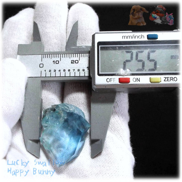 大きな青い宝石♪ 秘蔵品 宝石質 特殊希少カラー ブルーフローライト 欠片 結晶 蛍石 原石 No.4822 9枚目の画像