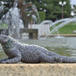 ウミイグアナのあみぐるみ 1枚目の画像