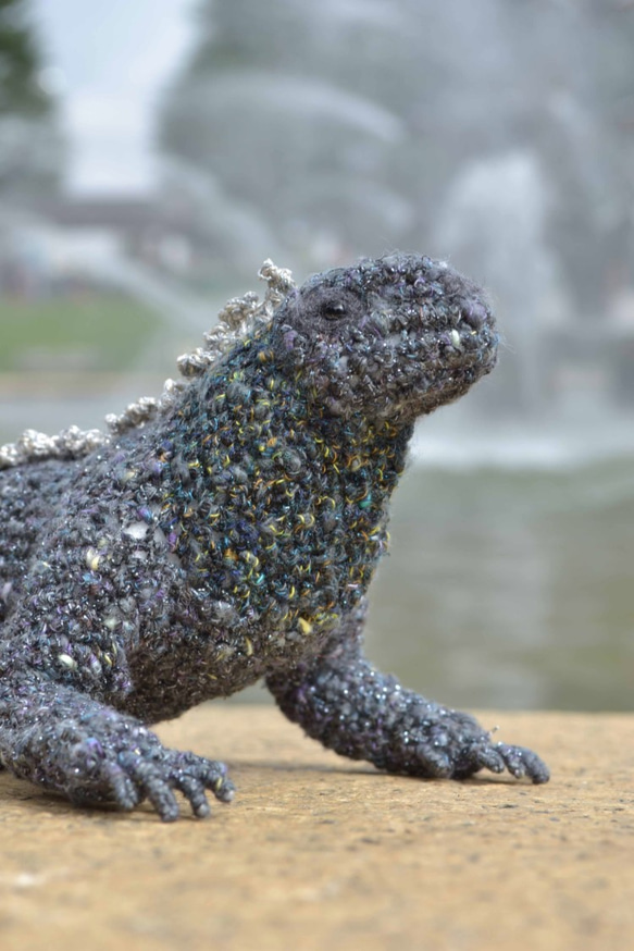 ウミイグアナのあみぐるみ 3枚目の画像