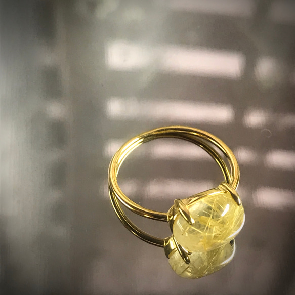 #9 Rutilated Quartz Ring/ルチルクォーツ リング 1枚目の画像