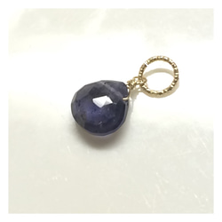 4.【14kgf】Iorite pendant drop アイオライト 2枚目の画像