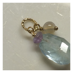 7.【14kgf】Aquamarine,Amethyst,White Opal アクアマリン、 3枚目の画像