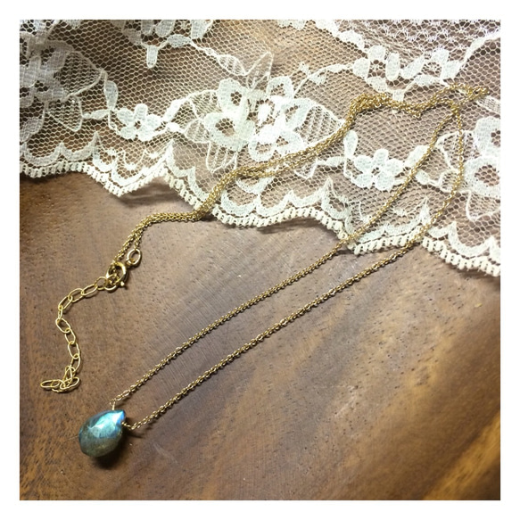 27.【14kgf】Labradorite neckless ラブラドライト 2枚目の画像