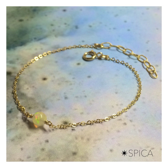 37.【14kgf】Precious opal bracelet プレシャスオパール 1枚目の画像