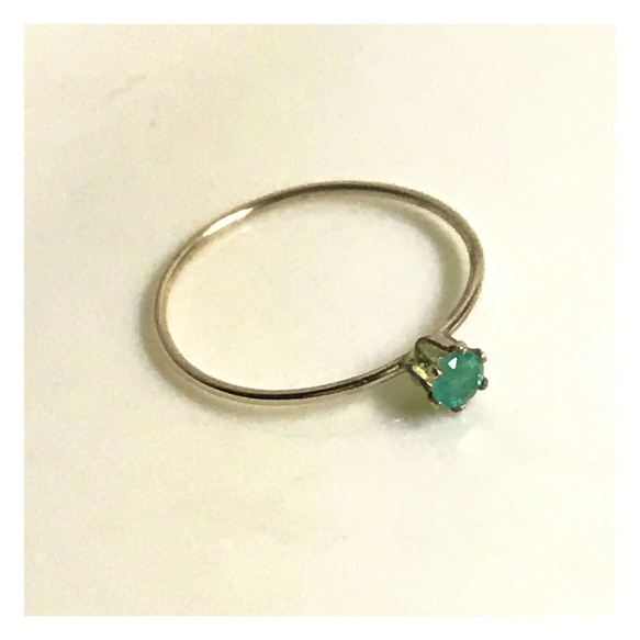 47.【14kgf】Emerald Ring エメラルド 2枚目の画像