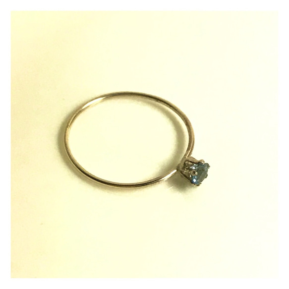 50.【14kgf】London Blue Topaz Ring  ロンドンブルートパーズ 2枚目の画像