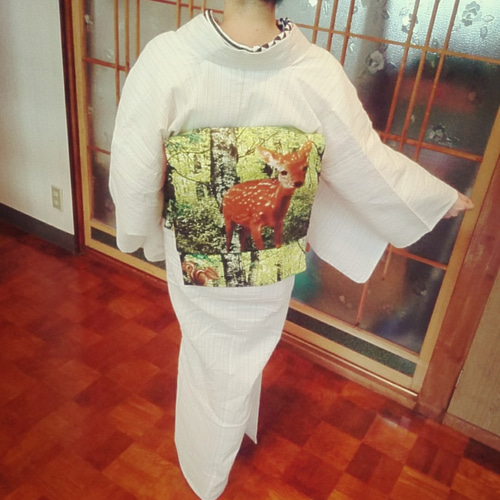 二部式帯 「バンビ」 和装小物（帯・半襟） momoann 通販｜Creema  