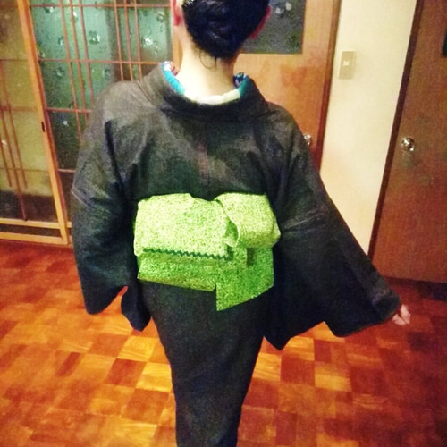 半幅帯 「芝生」 和装小物（帯・半襟） momoann 通販｜Creema(クリーマ 