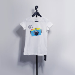 buyMood白目叮－Tシャツ／Camera Talks Women's T-Shirt 2枚目の画像