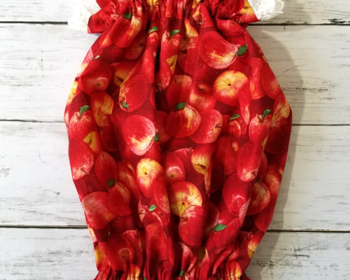 フルーツ柄スヌード(サイズ変更可) ☆アップル☆ ペット服