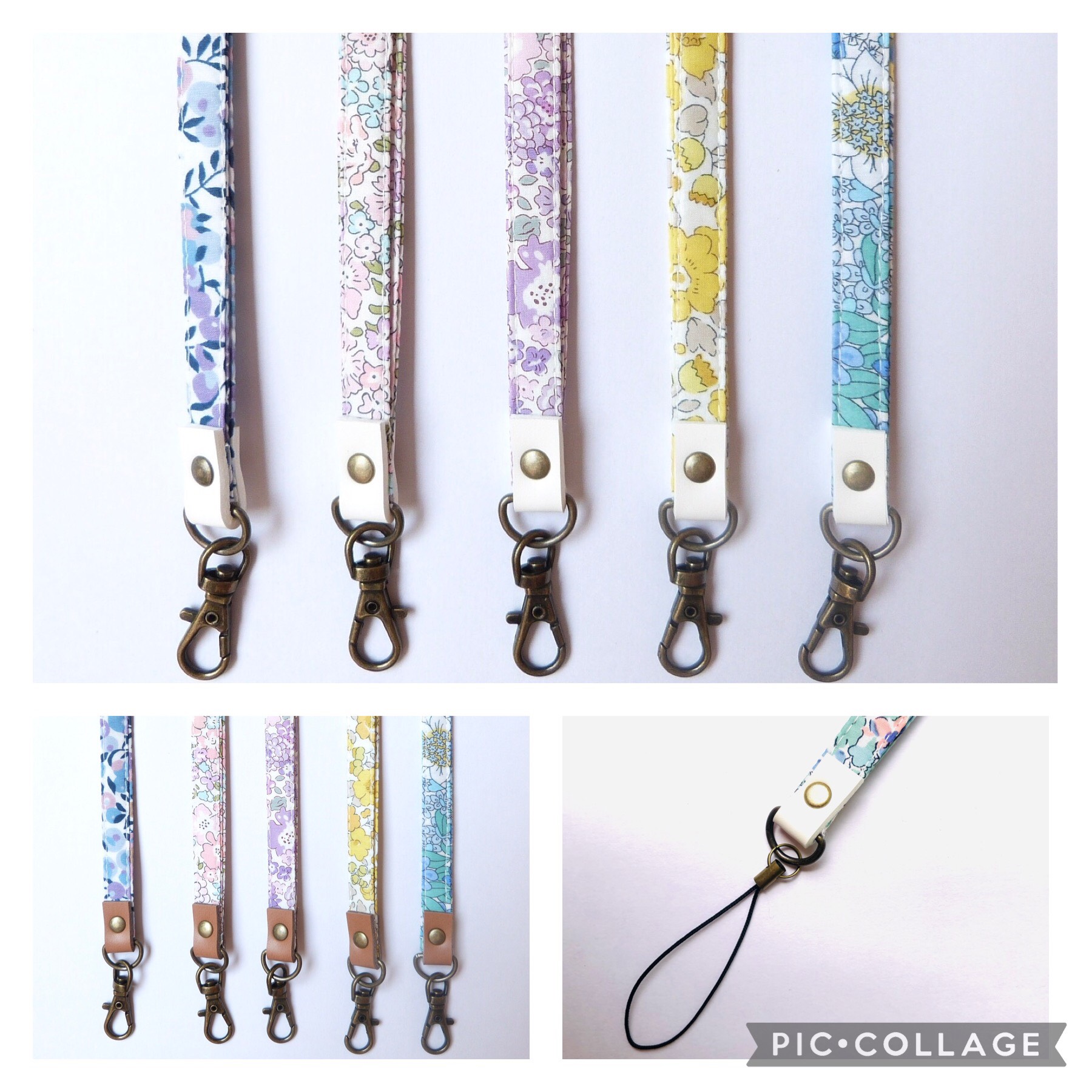 在庫一掃SALE！　ズパゲッティ　ネックストラップ　ネームホルダー　ハンドメイド