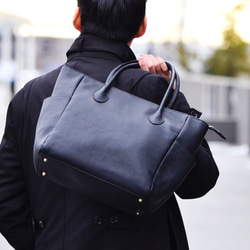 700gしかないオールレザートートバッグ ブラック トートバッグ