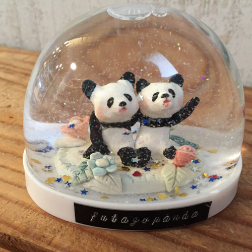 双子パンダ スノードーム その他インテリア雑貨 cyilabo 通販 5664169