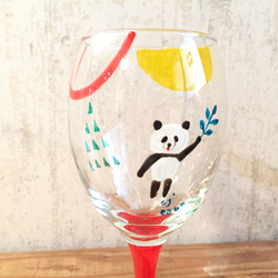酒杯B＆W熊貓 第2張的照片