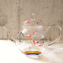玻璃茶壺獨角獸 第3張的照片