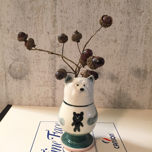 一輪挿し いぬ 一輪挿し・花瓶・花器 cyilabo 通販 6594262｜Creema