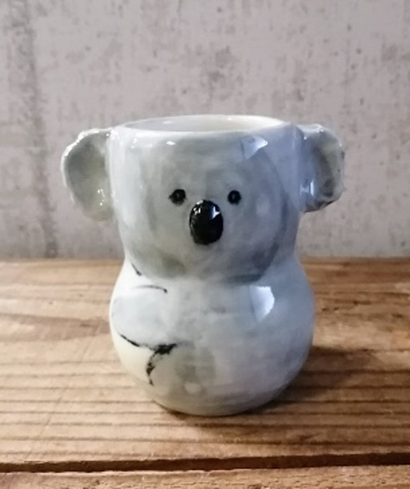 コアラの陶器花瓶　　cyilabo コアラの陶器花瓶cyilabo