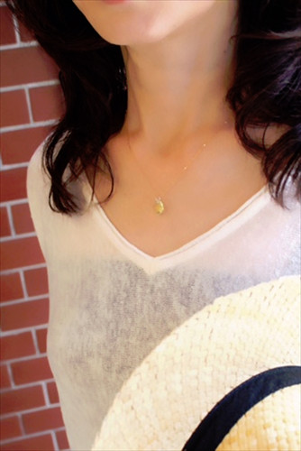 COJ-27【CERCA】レモンクォーツネックレス