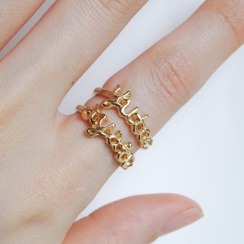 ネームオーダーリング・刻印指輪｜シルバー925／K10対応｜名入れ