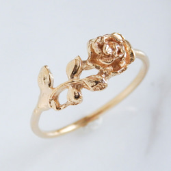 ローズリング/18金コーティング/華やかで上品なバラの指輪/ギフト・記念日に 10枚目の画像