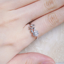 ローズリング/18金コーティング/華やかで上品なバラの指輪/ギフト・記念日に 8枚目の画像