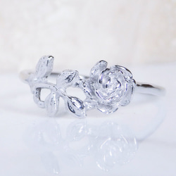 ローズリング/18金コーティング/華やかで上品なバラの指輪/ギフト・記念日に 9枚目の画像