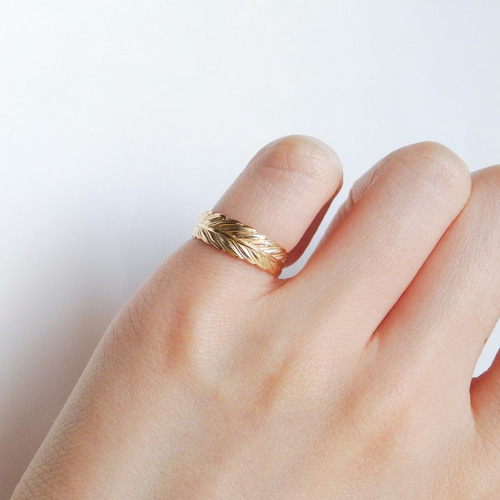 月桂樹リング・リーフモチーフ・シンプルデザイン】勝利と栄光を象徴