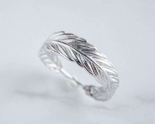 彫金作品　アメジスト　リーフモチーフリング 彫金作品 アメジスト リーフモチーフリング 彫金作品 アメジスト