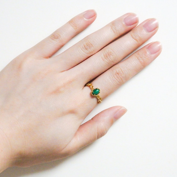 マラカイトリング 3枚目の画像