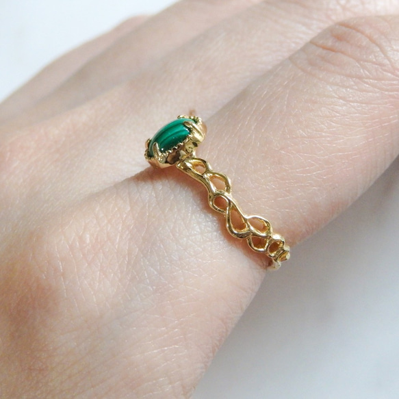 マラカイトリング 8枚目の画像