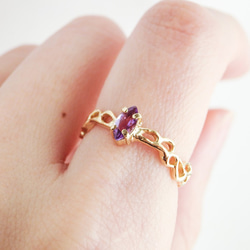 アメジストリング 2枚目の画像